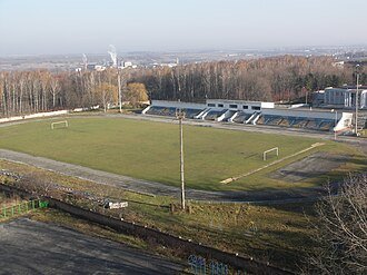 Sân vận động Yunist Stadium – sân nhà của Hirnyk-Sport Komsomolsk